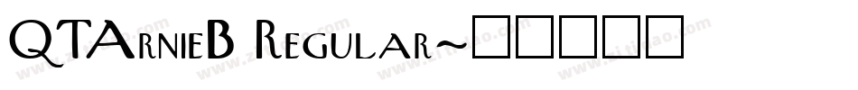 QTArnieB Regular字体转换